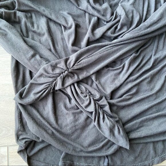 Anthropologie Maeve Melissa Draped Black Top - Picture 6 of 10